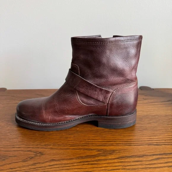Frye Veronica Redwood Combat Booties - Picture 3 of 8